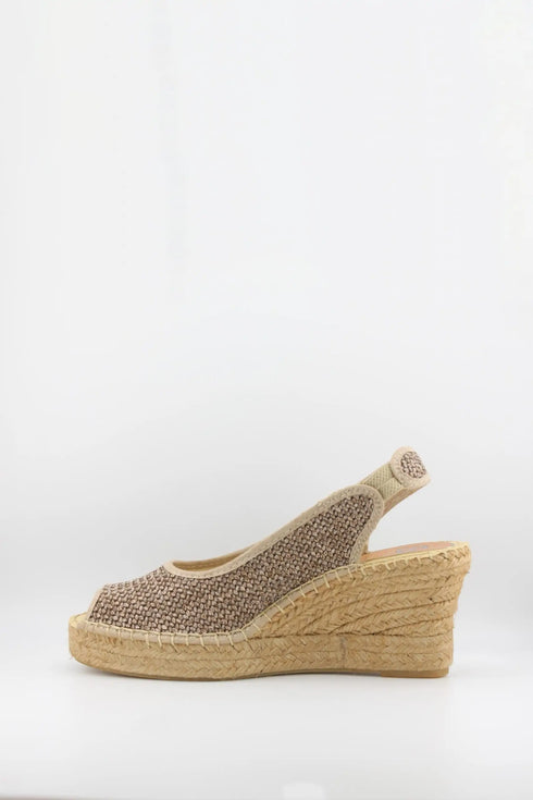 Salvi Calzados Woven Espadrille Slingback Wedge